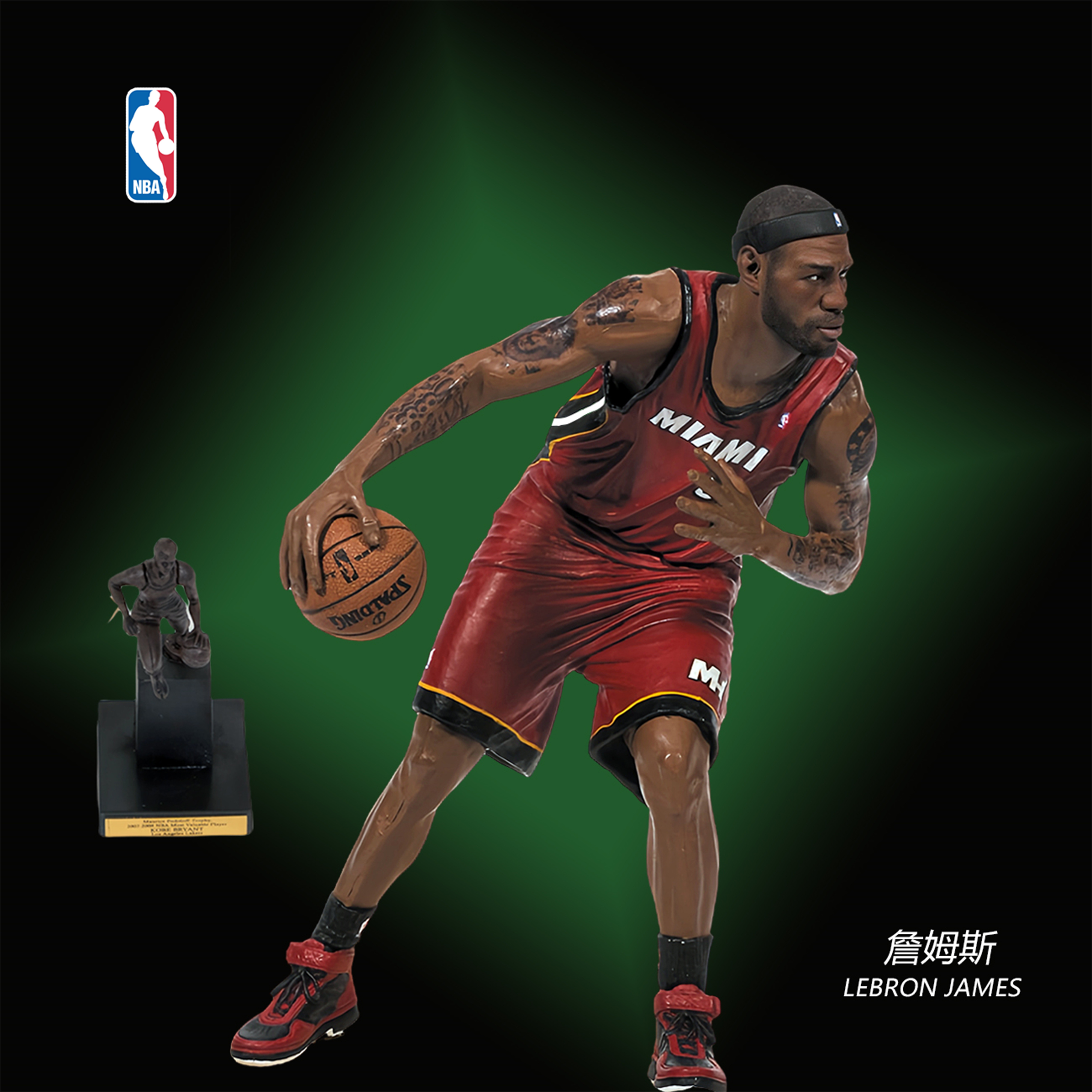 麦克法兰NBA球星手办热火詹姆斯生日礼物男生玩具篮球明星摆件