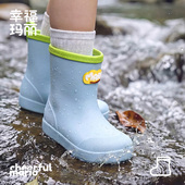 2026新款 宝宝雨鞋 男童雨靴女童小孩防水胶鞋 幸福玛丽儿童水鞋