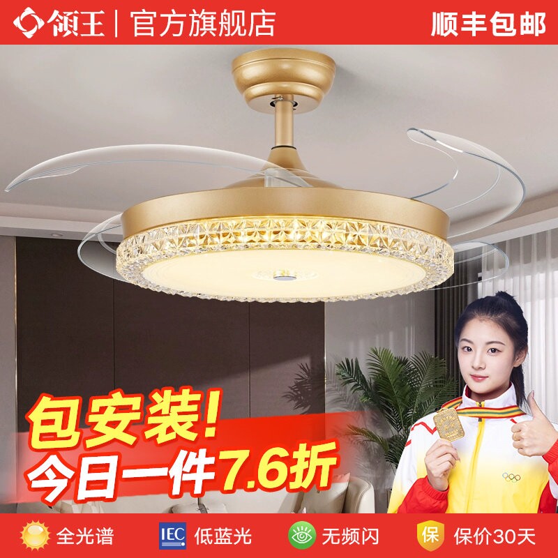 领王52寸大风力客厅风扇灯简约现