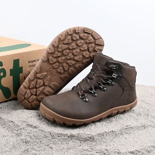 英国外贸原单4E宽楦赤足鞋真皮防水防滑轻便零落差户外登山徒步鞋