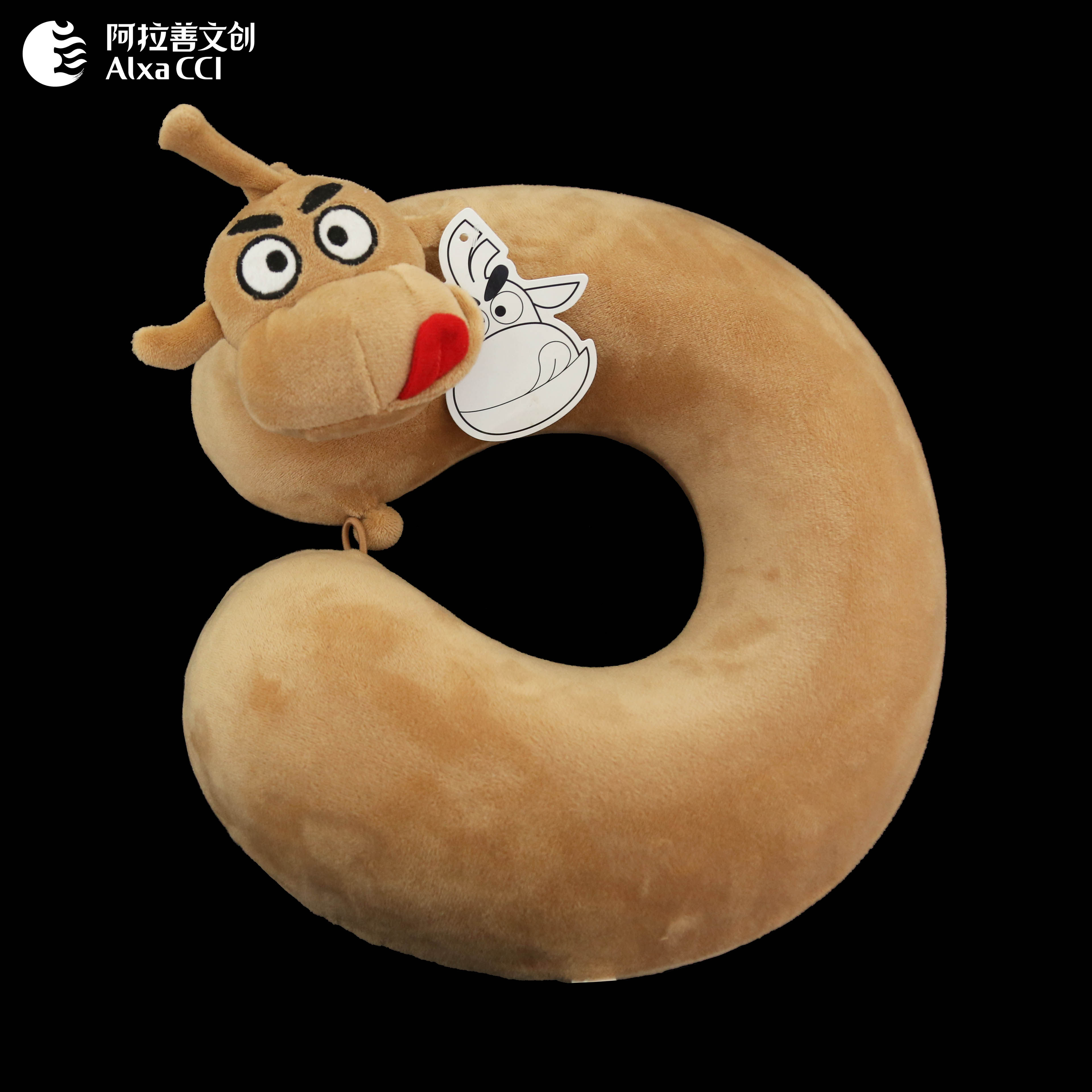 阿拉善文创原创骆驼颈枕记忆棉U型枕过节送礼开车办公