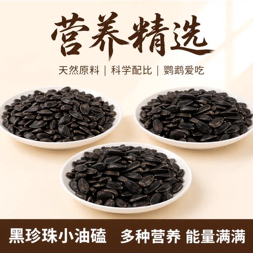 黑珍珠小油鹦鹉鸟食鸟粮饲料斤装