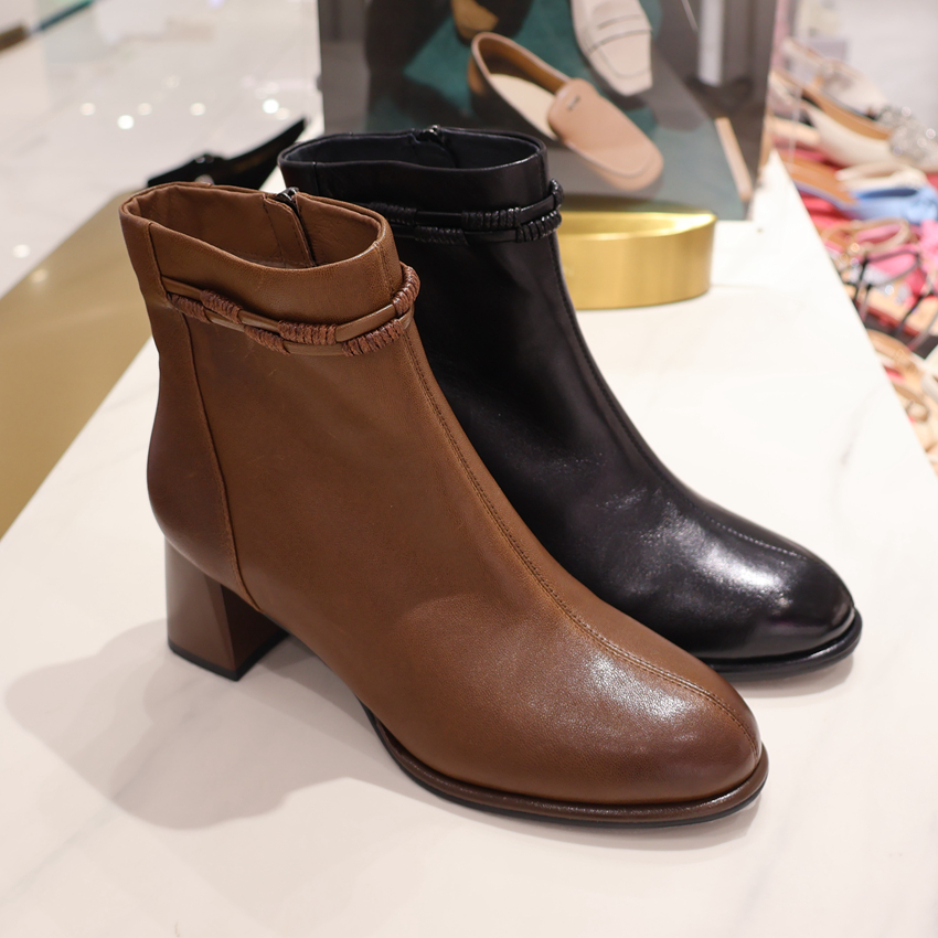 HA254101 迷你时装靴 HARSON/哈森2025年冬靴中跟靴 商场专柜正品