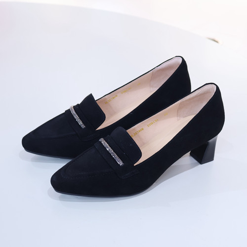 HARSON哈森女鞋 HL257909 2025年秋款水钻时装单鞋 商场新品