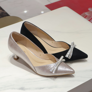 HS267902 HARSON哈森女鞋  2026年春 中跟 单鞋 商场专柜同款