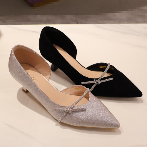 HM256015 HARSON哈森2025年夏款 细跟单鞋 商场新品