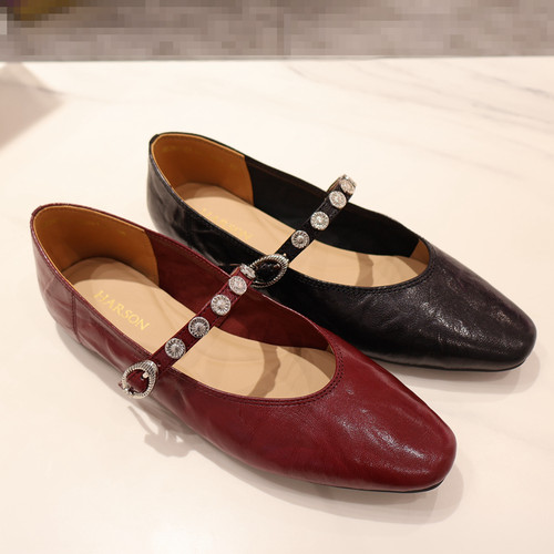 HS267401 HARSON哈森女鞋*2026年春款单鞋平底 商场新品