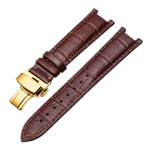 适用于POLJOT俄罗斯手表表带男女凹接口代言双头鹰真皮手表带20MM