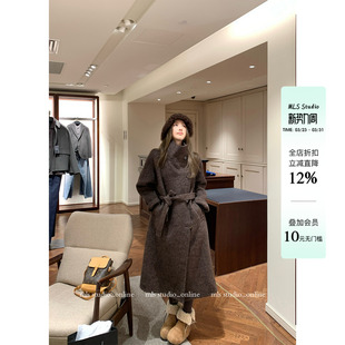 高级感松弛加厚长款 MLS 女经典 摩登韩系冬季 毛呢大衣 Lazy女主角