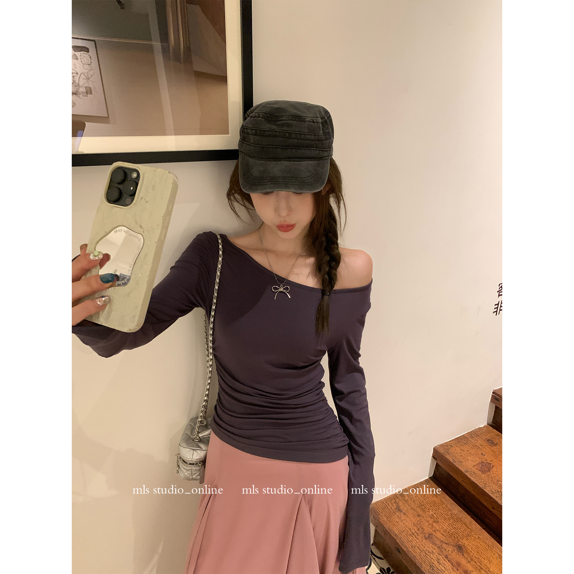 MLS 7/28 20:00pm上新9折【悉尼留学生】炒柔肤感 堆堆长袖打底衫