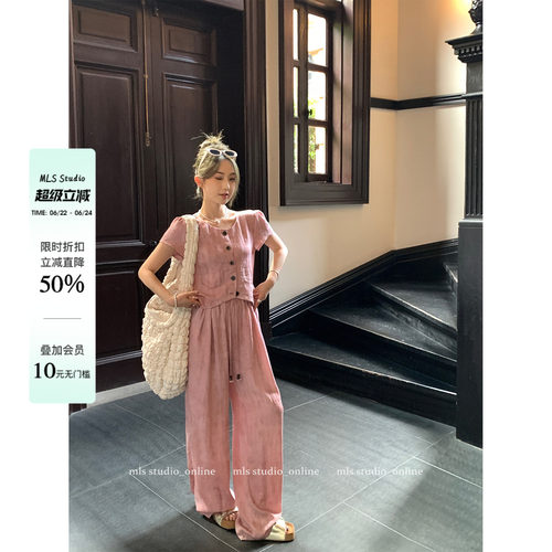 MLS舒舒服服一身亚麻套装