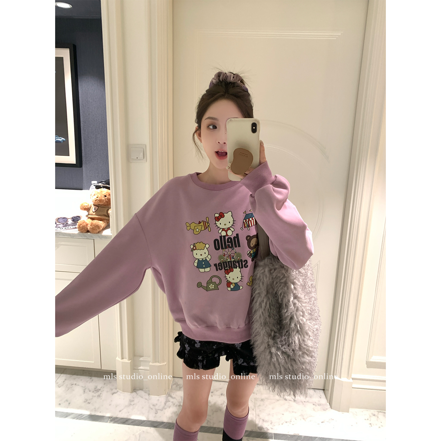 MLSkitty乐园美式可爱卫衣