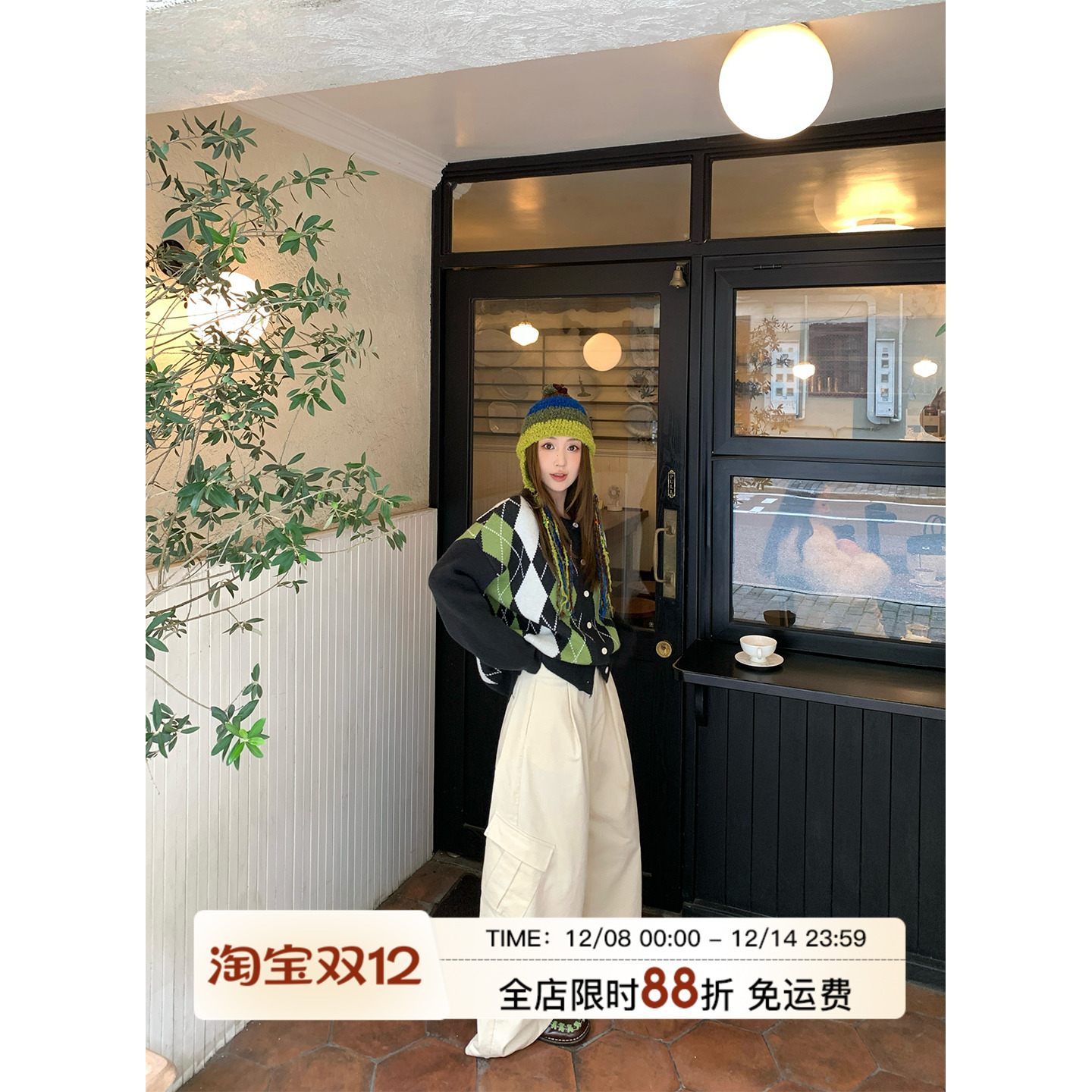 MLS垂垂工装裤文艺灯芯绒裤女