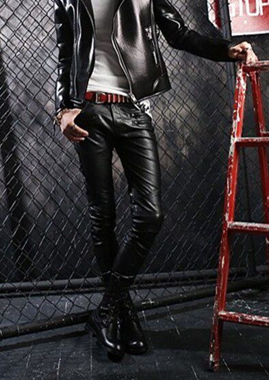 Pantalon cuir homme pour jeunesse pour automne - Ref 1494701 Image 1