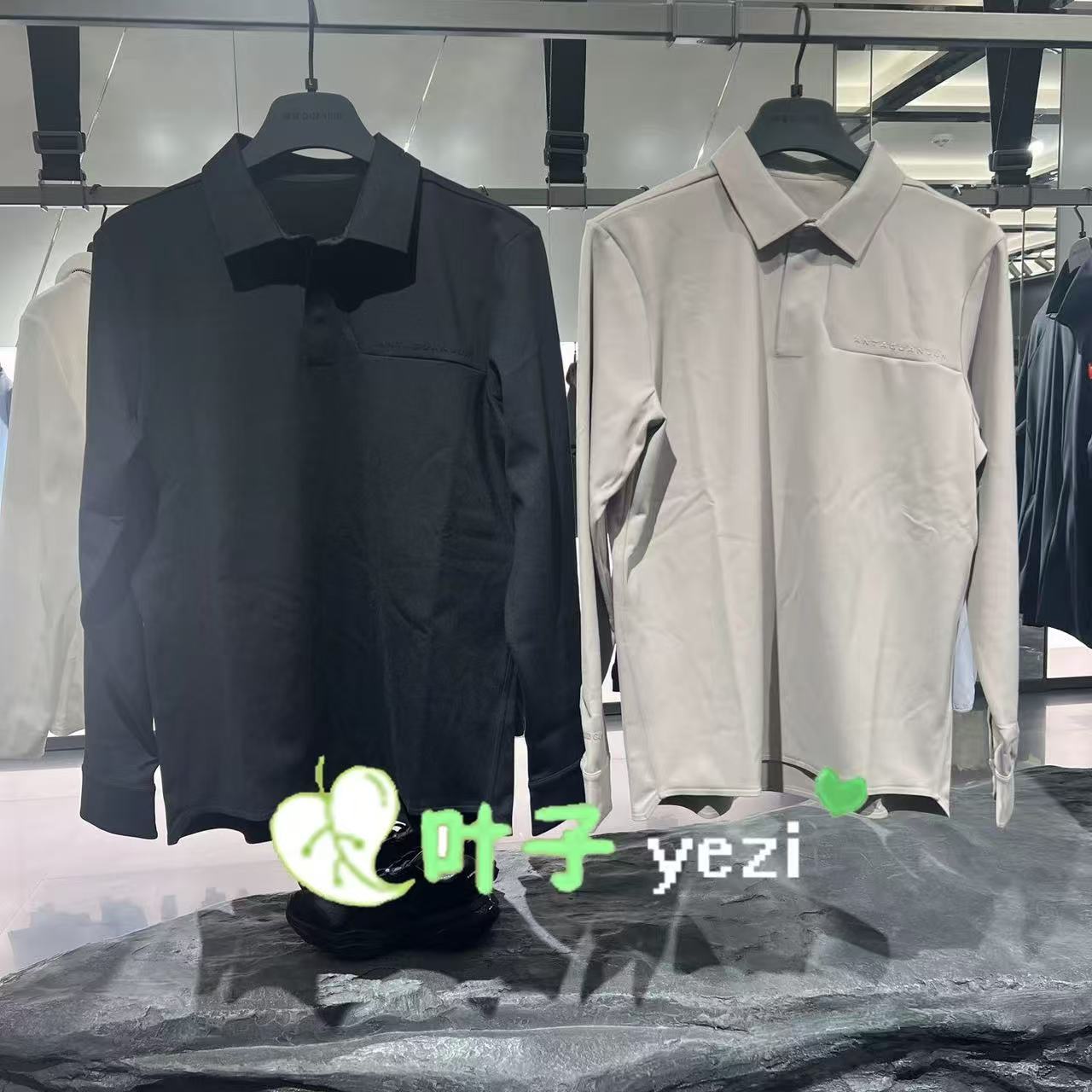 安踏暖绒POLO衫男长袖针织衫