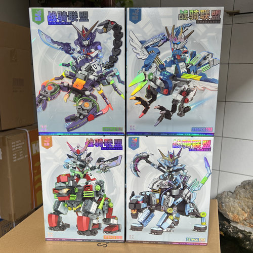 蜂搭高机器人机甲达人战士强袭战士蝎子拼装DIY积木玩具摆件95651