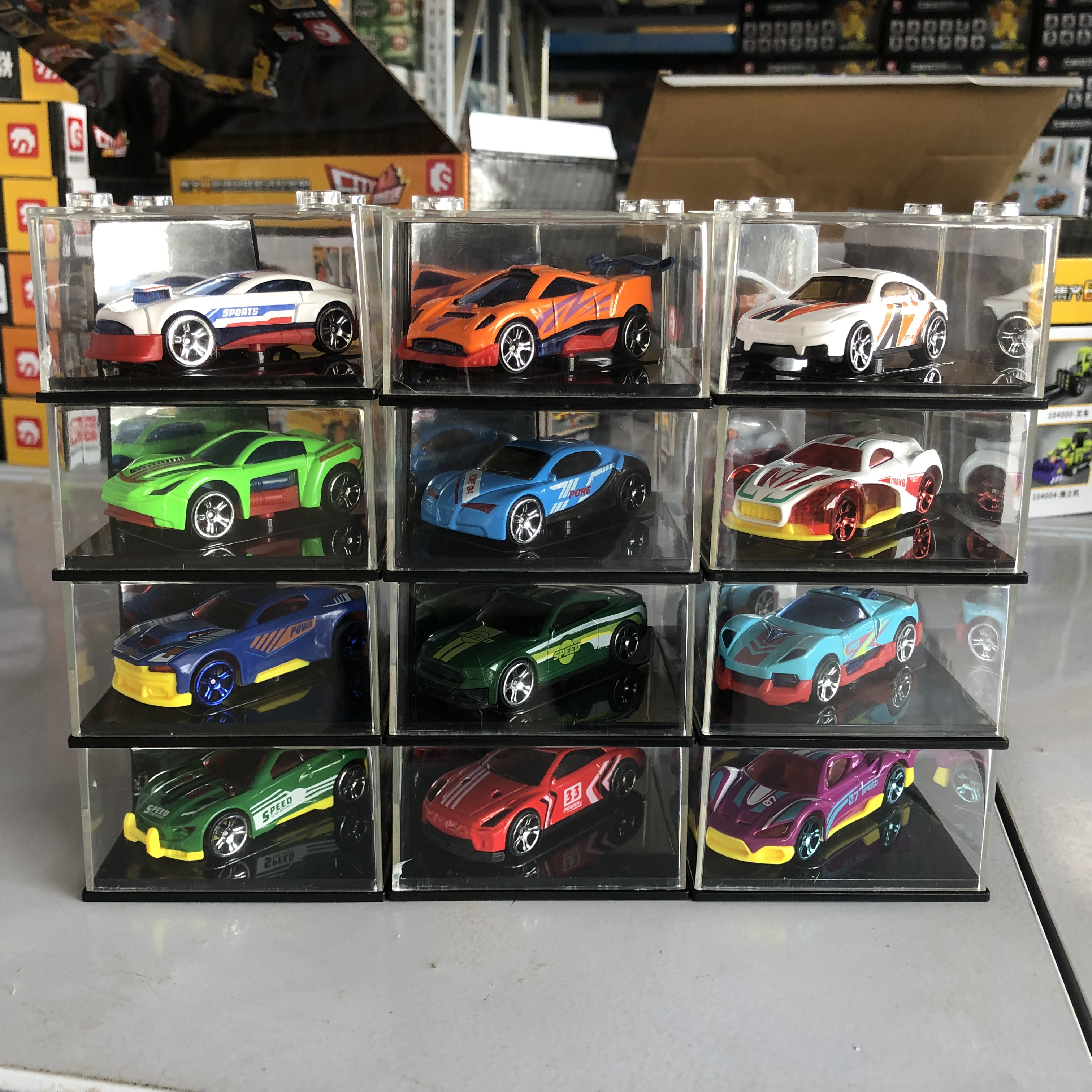 酷炫仿真金属跑车汽车模型合金车