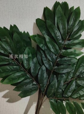 仿真榴莲树叶菠萝蜜叶苹果叶假树叶拍摄道具工程景观美观装饰摆放