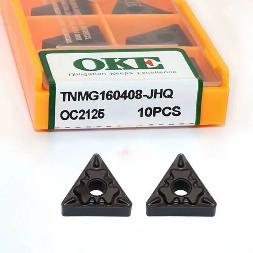 OKE三角外圆数控车刀片TNMG160408-JHQ OC2125 加工钢件正品保证