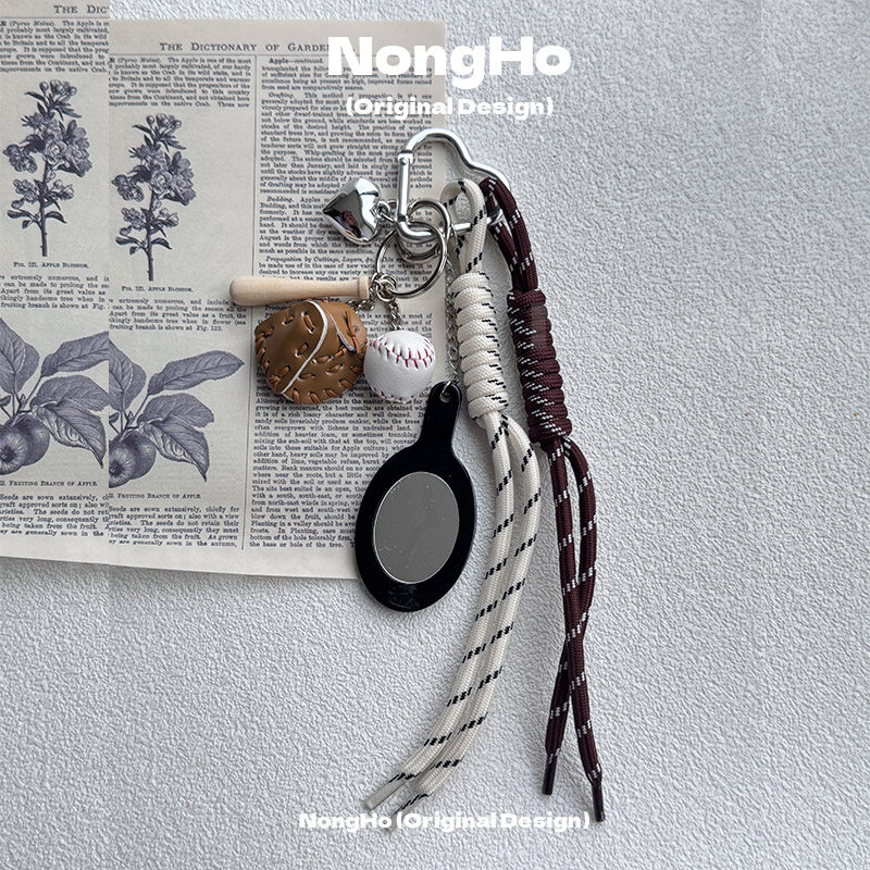 原创小众设计棒球棍包挂件miu系