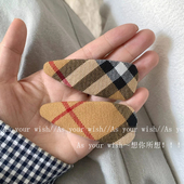 秋冬复古经典 格纹发夹新款 高级感侧边刘海夹子气质百搭碎bb夹发饰