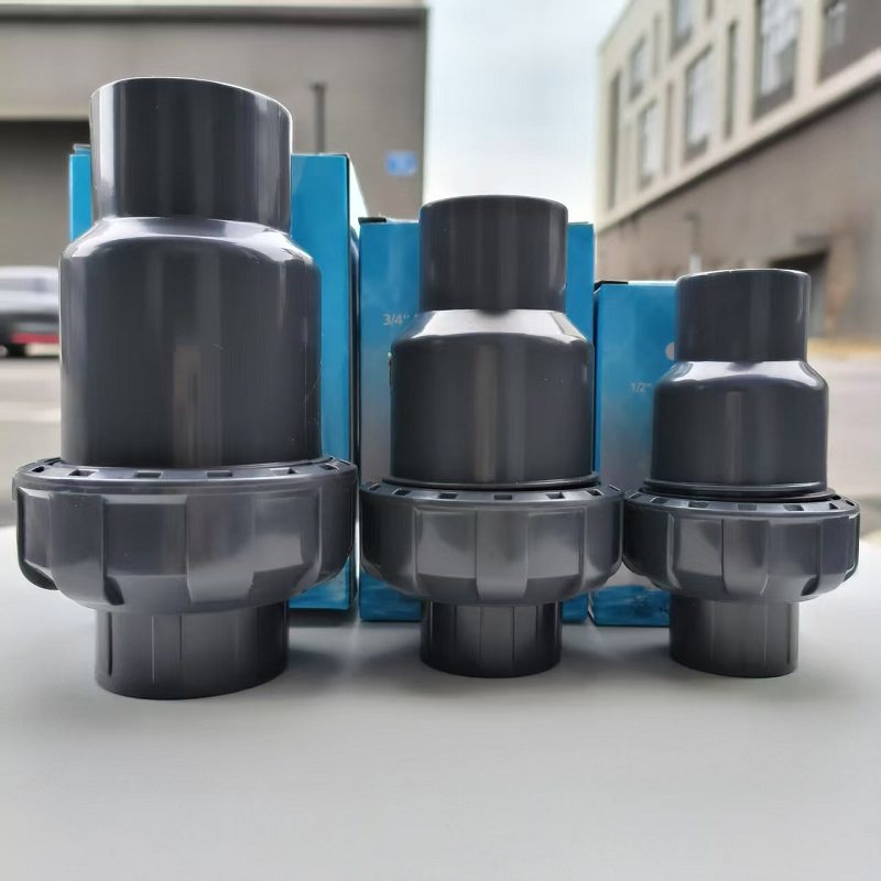 UPVC塑料止回阀单向逆止阀门CPVC
