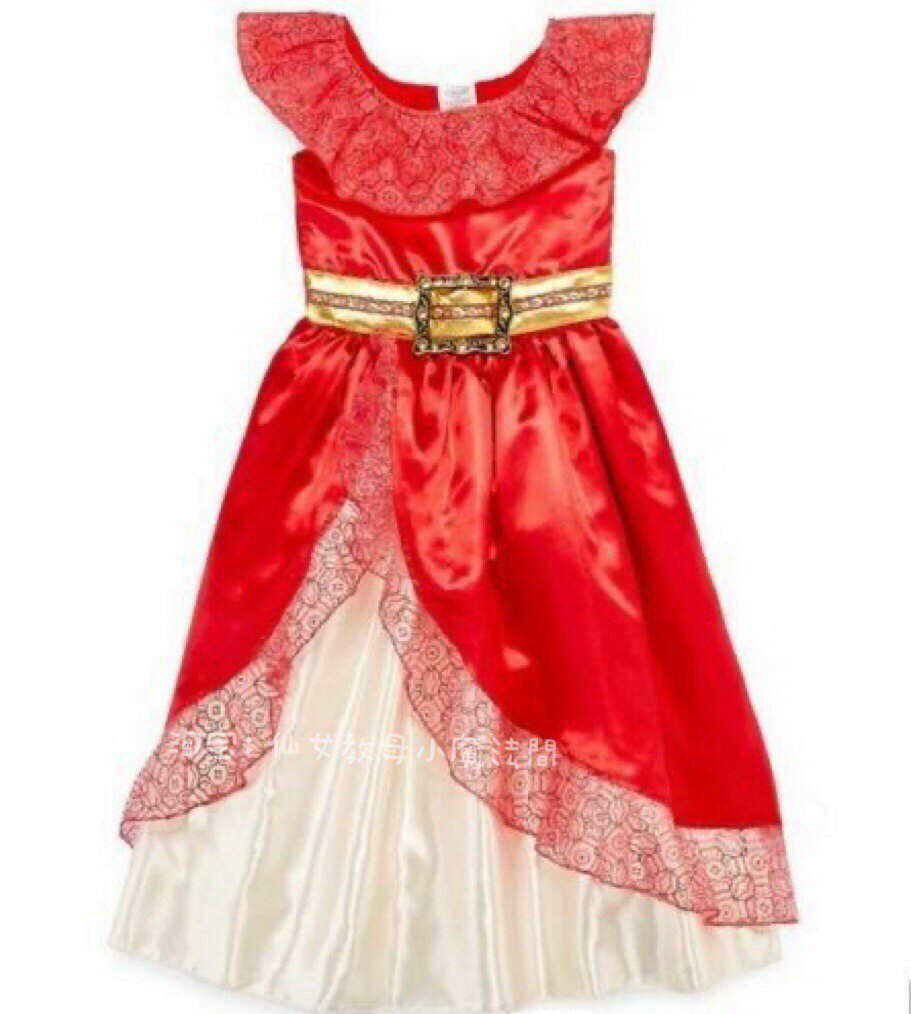 特價 正品美国disney公主裙艾莲娜迪士尼扮演出服现货