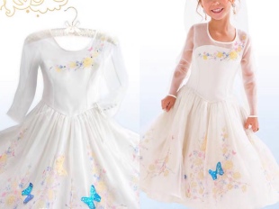豪華款Disney灰姑娘公主婚紗裙迪士尼兒童禮服仙履奇緣Cinderella