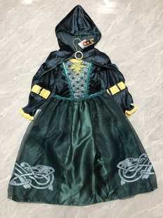 Disneylandparis Merida costume for kids迪士尼公主裙兩件套裝
