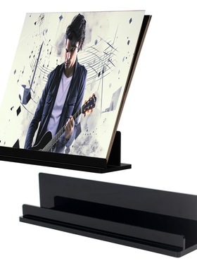 黑色亚克力CD收藏架黑胶唱片相册展示架专辑储存陈列架