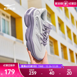 秋冬新款 百搭老爹鞋 休闲鞋 子运动鞋 软底增高鞋 鸿星尔克逍游2女鞋
