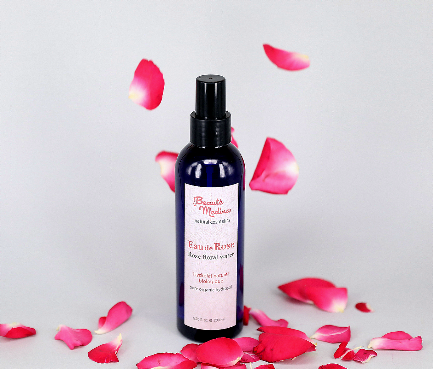 现货 beaute medina大马士革玫瑰纯露玫瑰水保湿祛黄换季200ml