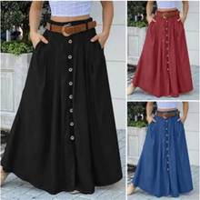 skirts for women long skirt summer maxi plus size red black