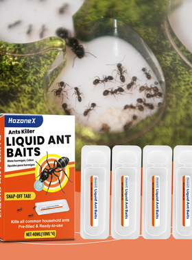 Liquid ant bait, home and outdoor ant repellent bait, window