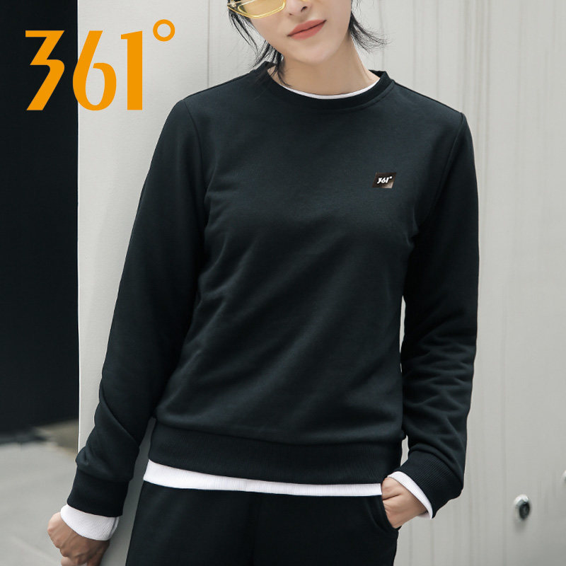361度运动卫衣女2019春季新款休闲上衣361女装运动服女长袖T恤|ruв категории спортивный костюм/досуг одежды, спортивный свитер/свитер - от Buy2taobao.com для оказания профессиональной услуги покупки агента Taobao