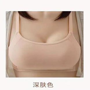 彩仙儿3281防走光抹胸无钢圈文胸薄款 透气网内衣胸罩 一件代发