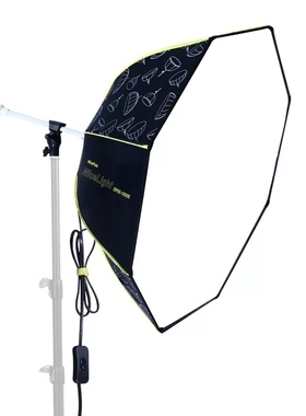 耐思DP80-1000B八角伞罩LED灯，收纳快装便携，使用方便