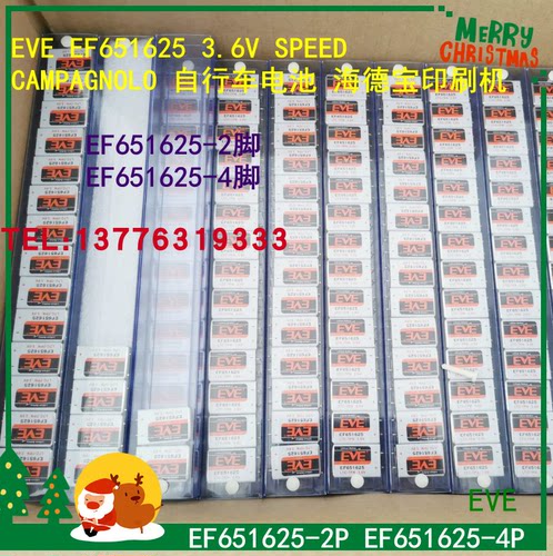 EVE亿纬锂能 EF651625 3.6V 锂亚方形电池锂电池海德宝印刷机用