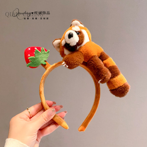 发箍女日韩草莓浣熊发箍