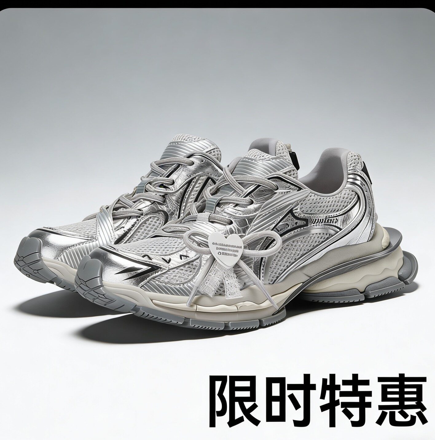 【林允同款】2026新款老爹鞋女做旧复古轮胎鞋增高厚底鞋透气运动