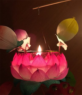 精选秦淮花灯传统荷花灯笼v中秋节元宵节花灯传统儿童手工传统花