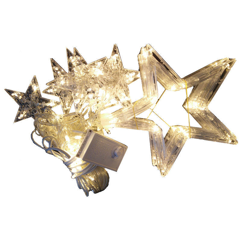 新年LED星星窗帘灯小彩灯闪灯串灯D网红房间卧室直播寝室布置阳台,节庆用品/礼品,装饰灯,淘宝优惠券,粉丝福利购,淘宝优惠卷