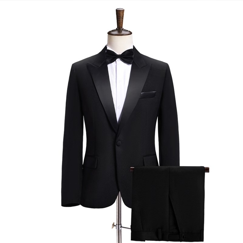 新选男士中老年合唱团西服套装成人D演出服装主持人歌手舞台礼服