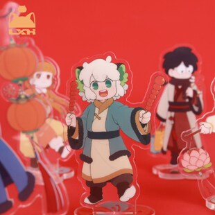 新品新品 春朝焕新立牌无限山新亚克力小Y摆件阿根新年