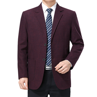 新选父亲参加婚礼衣服春秋结婚庆爸爸西服中年岳父婚宴.喜公公西