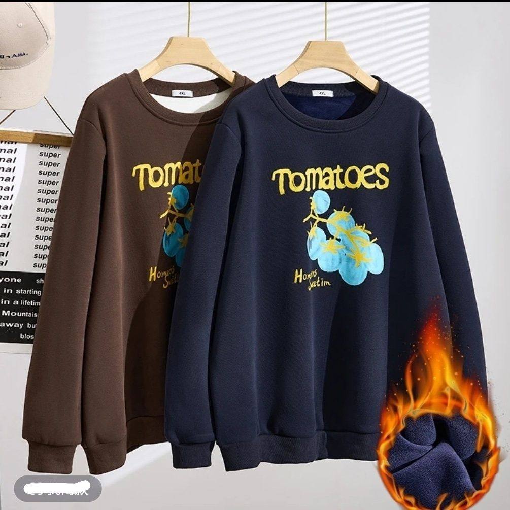 胖韵美秀 300斤秋冬款胖MM大码女装长袖圆领上衣加绒印花韩版卫衣,女装/女士精品,大码内搭,淘宝优惠券,粉丝福利购,淘宝优惠卷