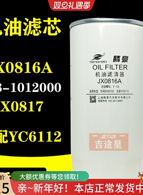 JX0816A机油滤芯188-1012000适配玉柴6112南充4102JX0817 LF16333