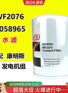 WF2076WF2075水箱过滤器4058965冷却水适配康明斯发电机组3318319