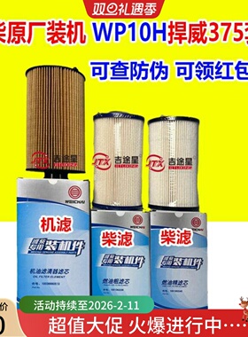 10038880513/1001362236/1001362240适配潍柴WP10H机柴滤 捍威375