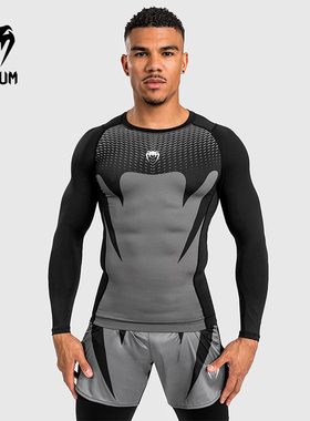 VENUM 毒液 Attack 男士长袖紧身衣运动长袖拳击健身训练跑步上衣